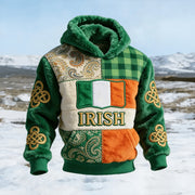 Retro St Patricks Hooded Sweatshirt Irish Culture Saint Patrick's Day Hoodie Gift For Him - Lilybirchmarket