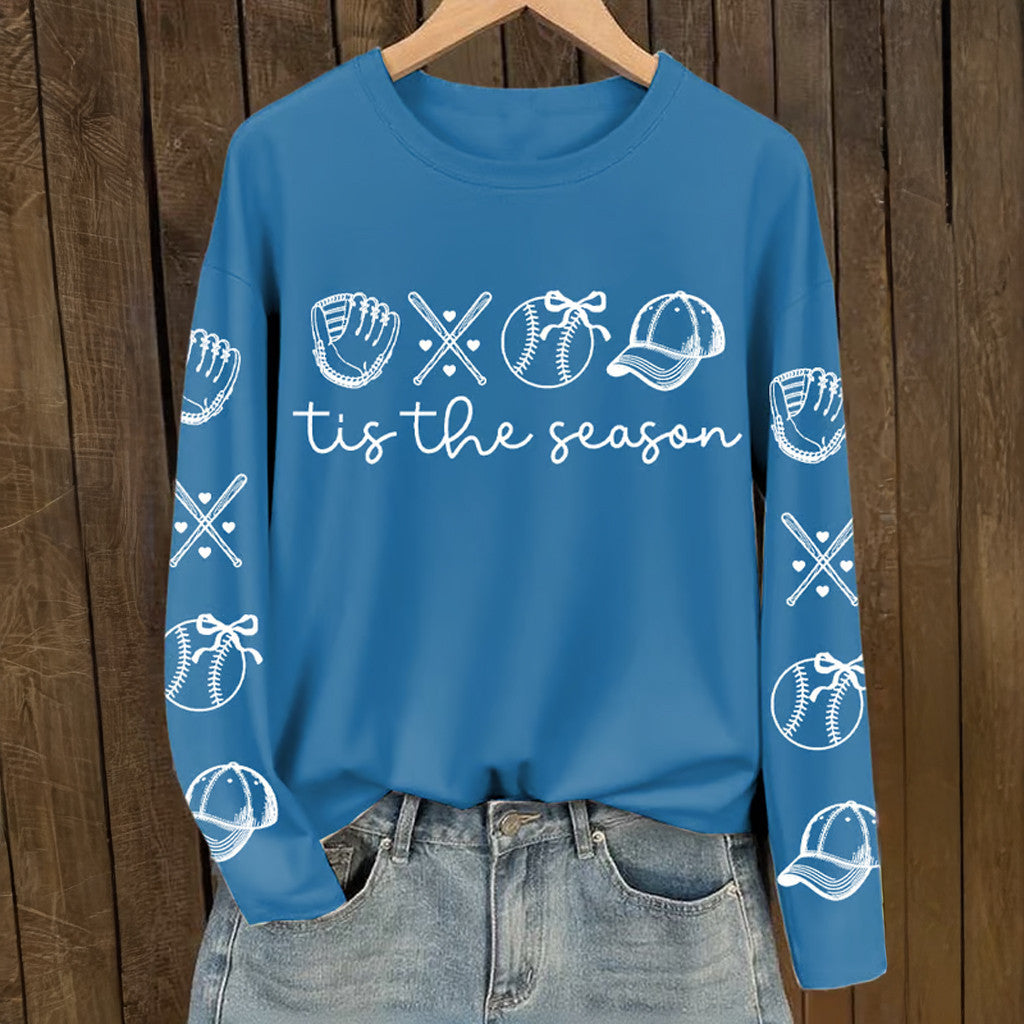 Retro Tis The Season Long Sleeve T-Shirt Game Day Shirt World Series Merch 2025 - Lilybirchmarket