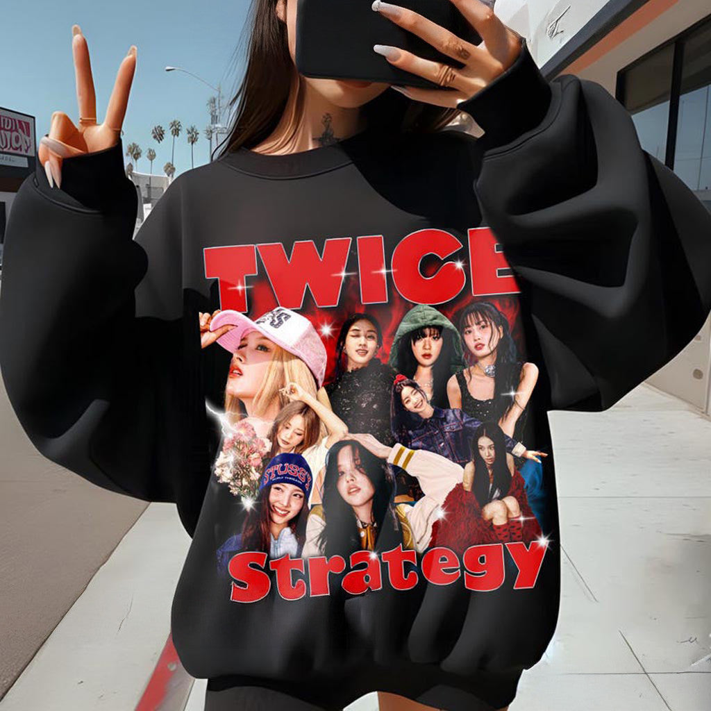 Retro Twice Strategy Shirt Guess My Strategy Sweatshirt TWICE 14th Mini Album Shirt Twice - Lilybirchmarket