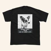 Riley Green Merch Carl Mugshot T-Shirt Carl The Cowboy Corgi Shirt Gifts For Boyfriend - Lily Birch Market