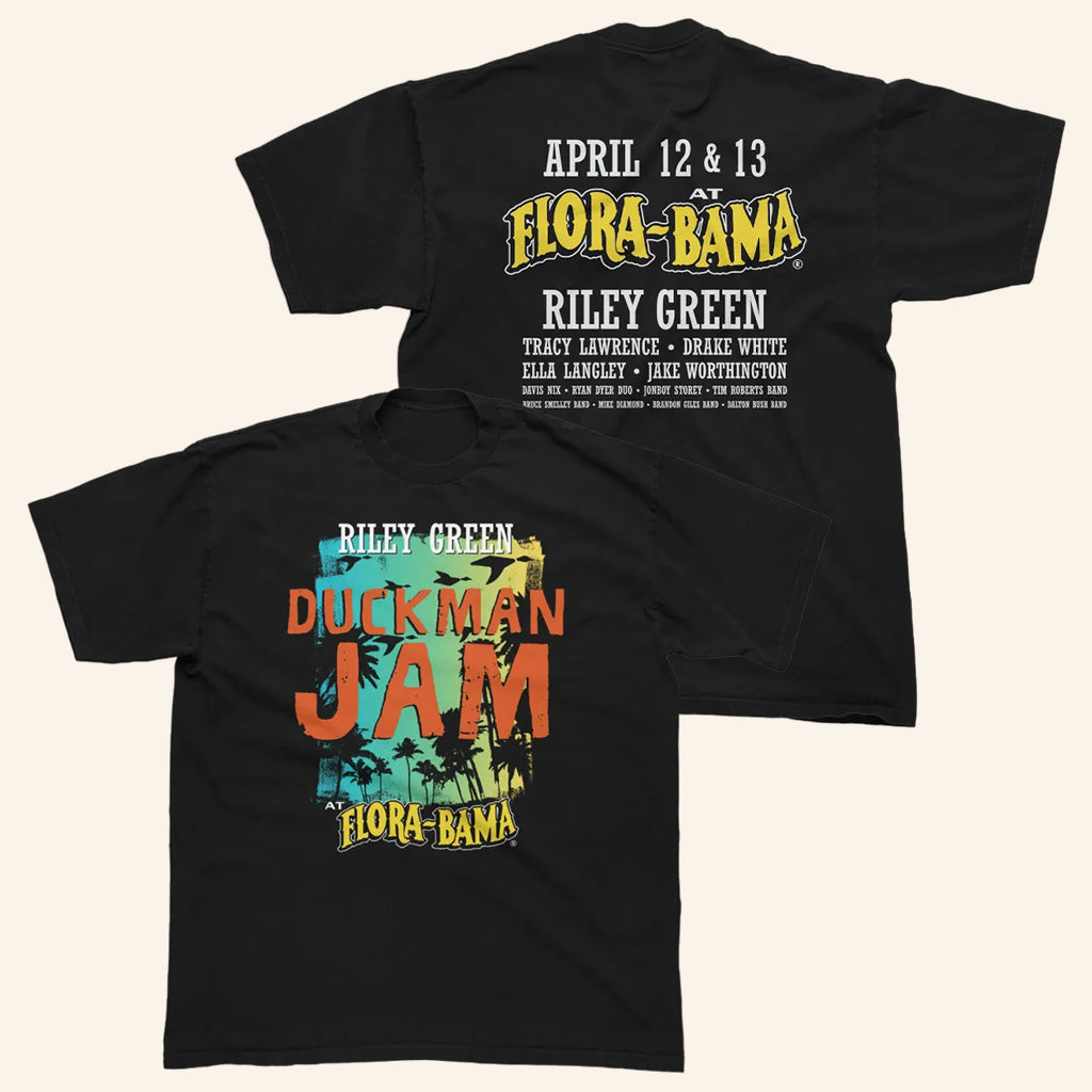 Riley Green Merch Duckman Jam T-Shirt Music Gift Ideas For Guys - Lily Birch Market
