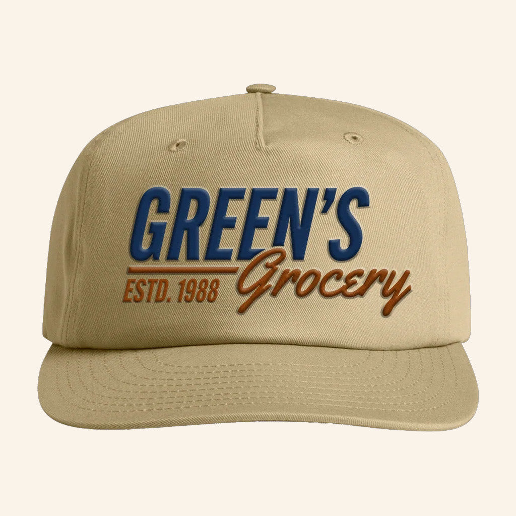 Riley Green Merch Green's Grocery Snapback Hat Embroidered Christmas Present For Dad - Lilybirchmarket