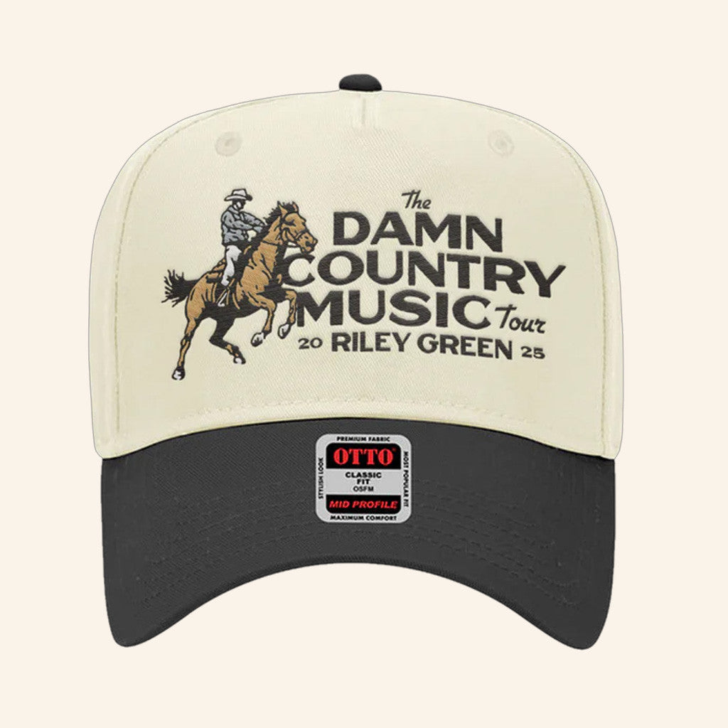 Riley Green Merch Tour 2025 Cowboy Hat Embroidered Gifts For Music Lovers - Lilybirchmarket