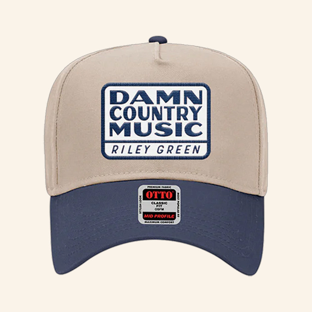 Riley Green Merch Tour 2025 Damn Country Music Embroidered Hat Presents For Music Lovers - Lilybirchmarket
