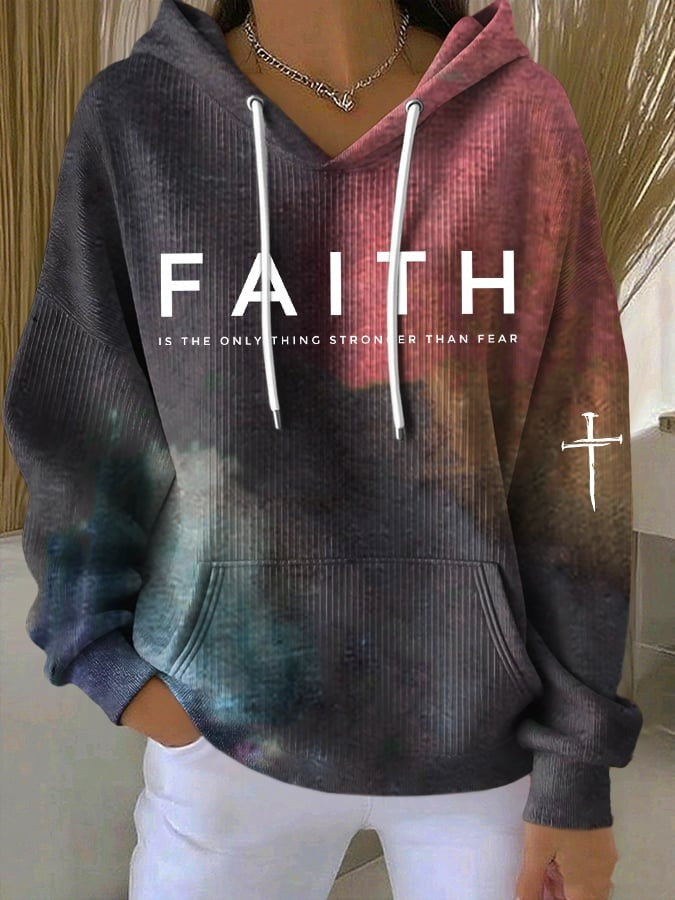 RIP Charlie Kirk Hoodie Faith Is The Only Thing Stronger Than Fear Gift For Christian - Lilybirchmarket