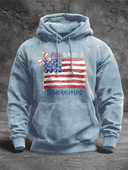 R.I.P Charlie Kirk Hoodie Red White And Blueberries Charlie Kirk Memorial Apparel Gifts - Lilybirchmarket