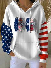 RIP Charlie Kirk Memorial Merch Hoodie Women's Liberty American Flag Clothing Gift Ideas - Lilybirchmarket
