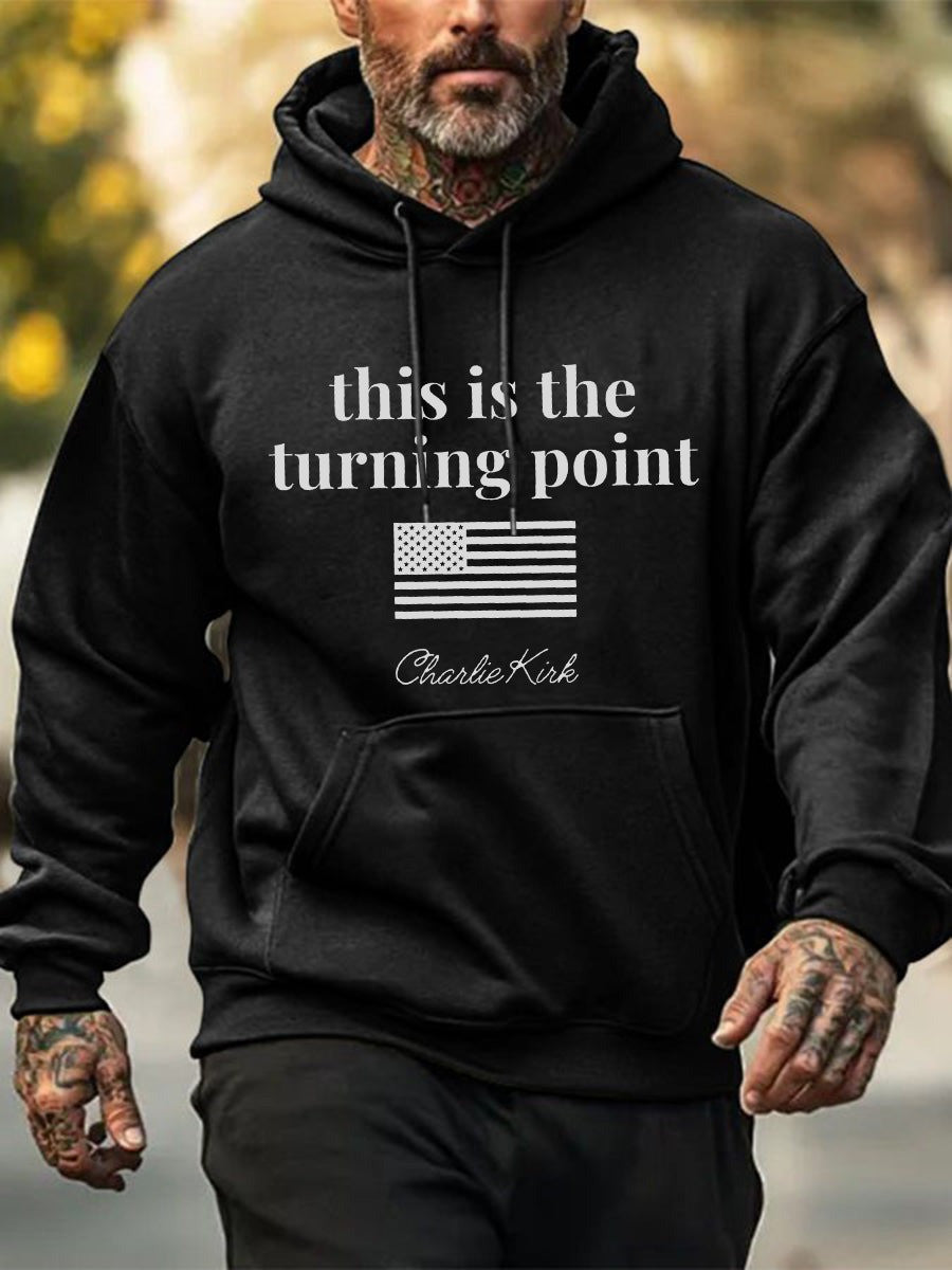 RIP Charlie Kirk This Is The Turning Point Hoodie The Turning Point USA TPUSA Clothing Gifts - Lilybirchmarket