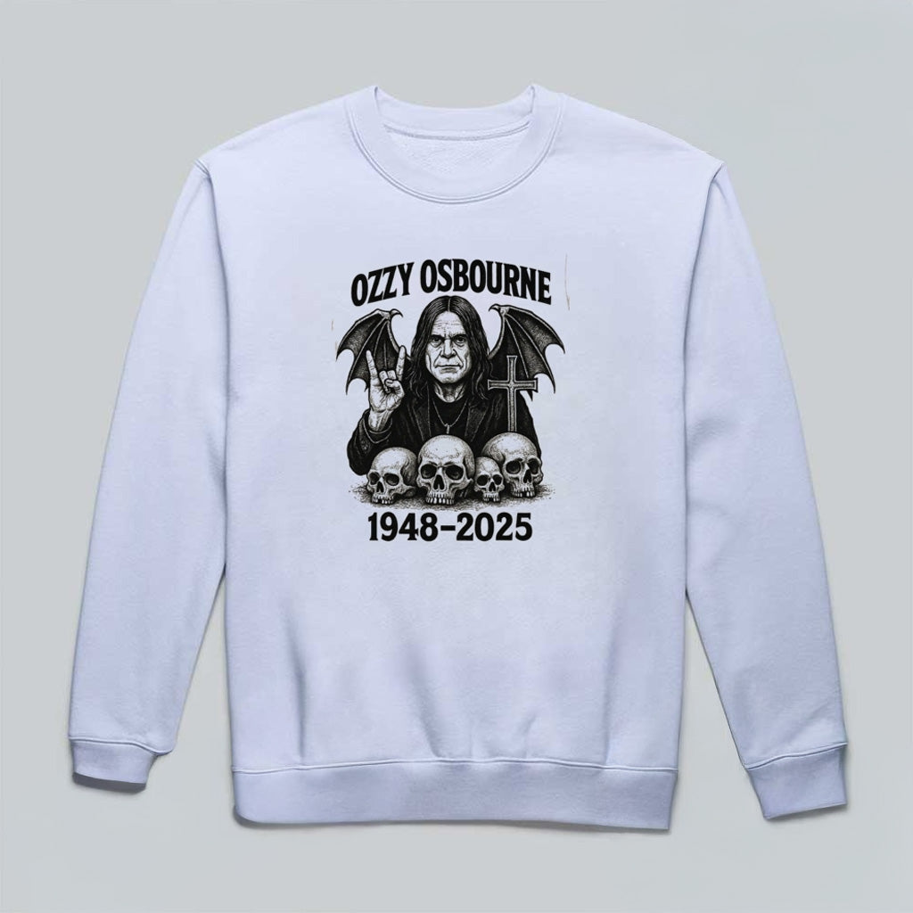 Rip Ozzy Osbourne Bat 2025 Sweatshirt Memorial Gifts For Rock Fans - Lilybirchmarket
