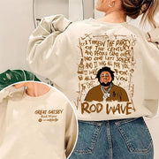 Rod Wave Great Gatsby Lyrics Rapper Sweatshirt Rod Wave Merch Gift Ideas For Rapper Fan - Lilybirchmarket