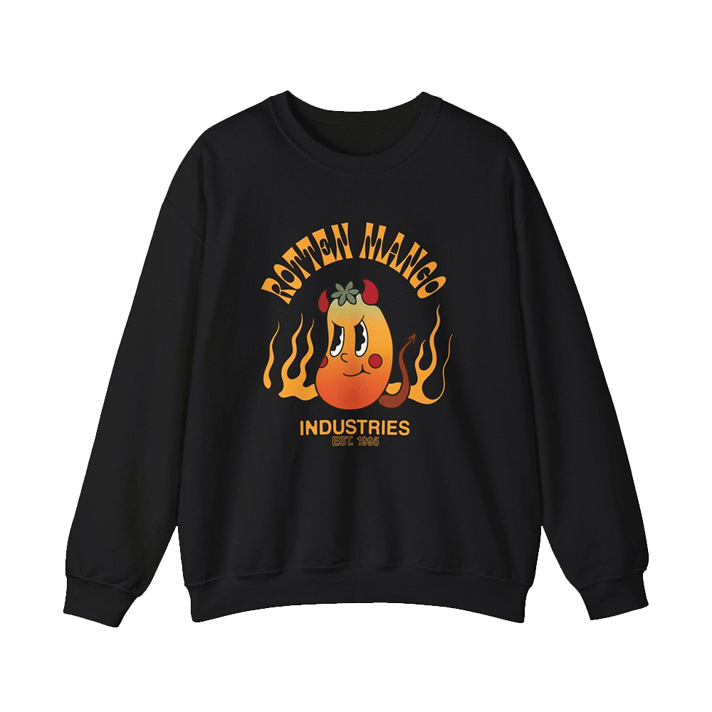Rotten Mango Merch Stephanie Soo Rotten Mango Fall Black Sweatshirt Gift Idea for Boyfriend - Lilybirchmarket