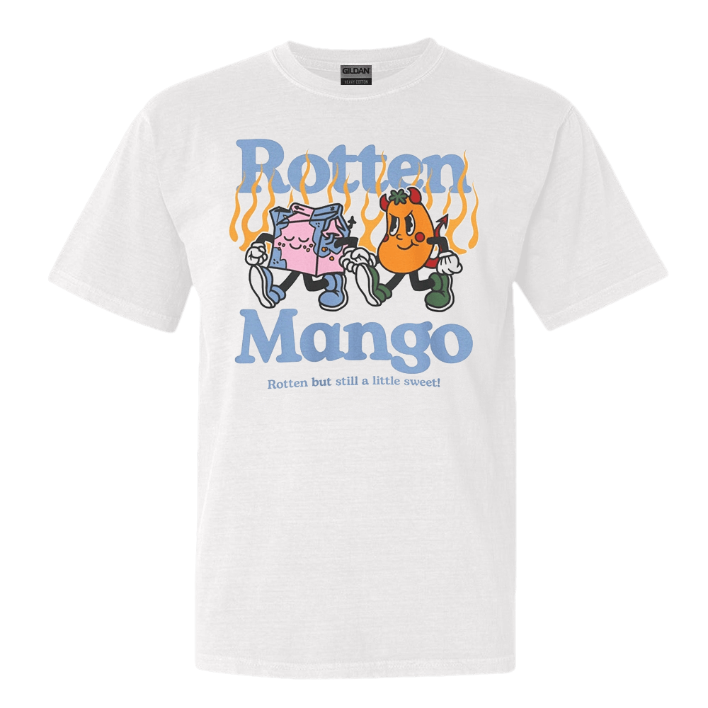 Rotten Mango Merch Stephanie Soo Rotten Mango White T-Shirt Father's Day Gift for Husband - Lily Birch Market