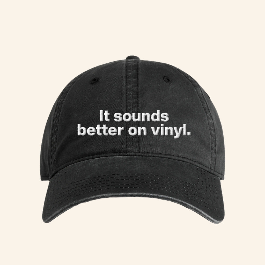 Rough Trade Merch It Sounds Better On Vinyl Embroidered Hat Best Christmas Gifts For Boyfriend - Lilybirchmarket
