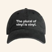 Rough Trade Merch Rough Trade Slogan Series The Plural Of Vinyl Is Vinyl Hat Dad Gifts - Lilybirchmarket