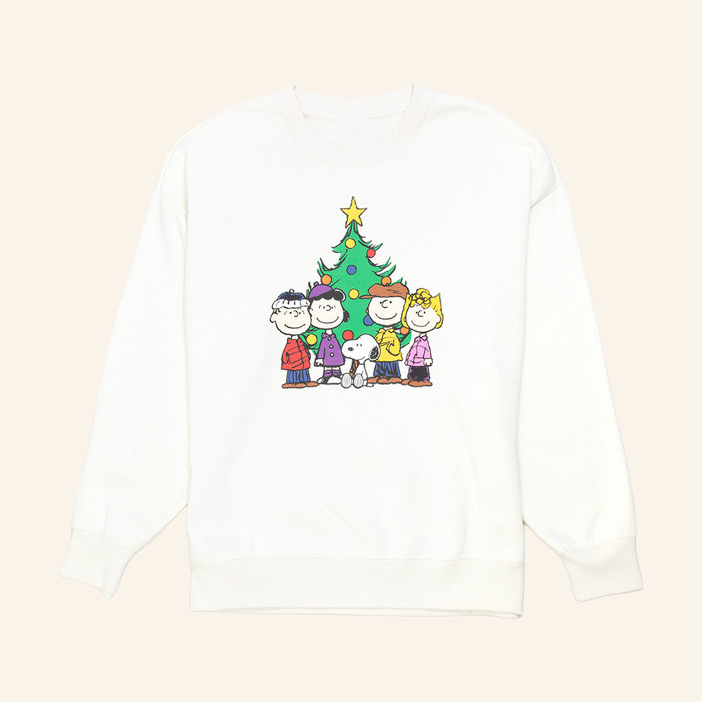RSQ x Peanuts Christmas Tree Crewneck Sweatshirt Christmas Gifts For Daughter - Lilybirchmarket