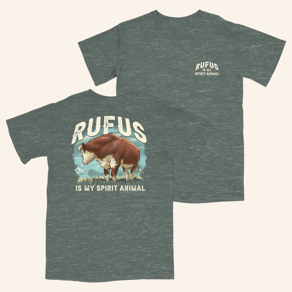 Rufus The Bull Merch Rufus Is My Spirit Animal T-Shirt Best Gifts For Dad - Lily Birch Market