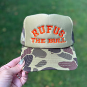 Rufus The Bull Merch Rufus The Bull Camo Embroidered Hat Gifts Ideas For Friend - Lilybirchmarket