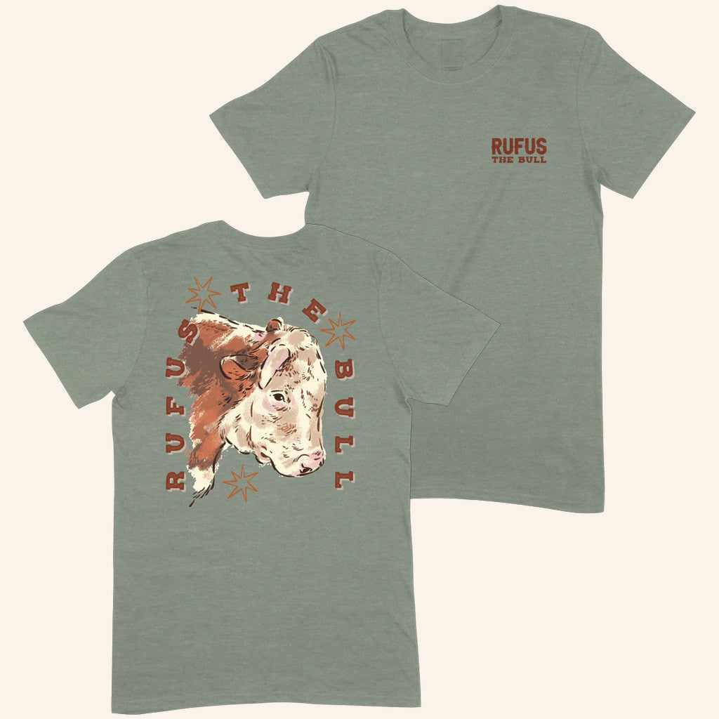Rufus The Bull Merch Rufus The Bull T-Shirt Side Eye With Stars Shirt Gifts For Dad - Lily Birch Market