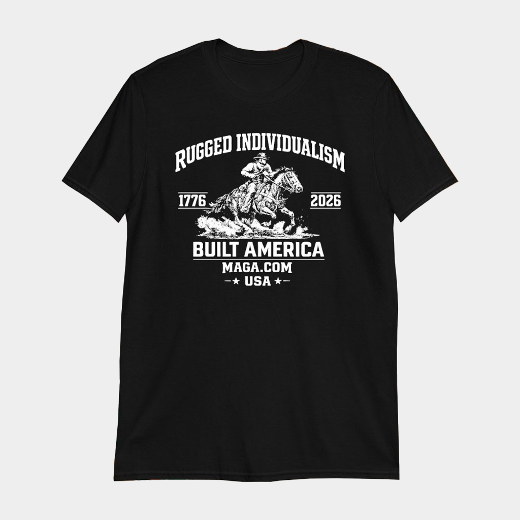 Rugged Individualism Built America USA 1776 2026 T-Shirt Gift Ideas For Boyfriend - Lily Birch Market