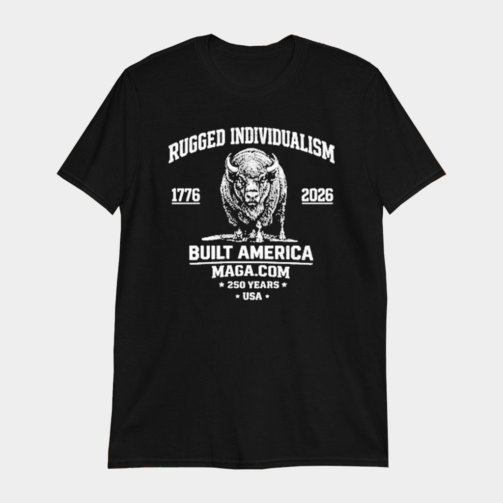 Rugged Individualism Built America USA 250 Years 1776 2026 Bison T-shirt Gifts For Brother - Lily Birch Market