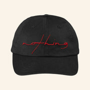 Run For Cover Records Merch Nothing Script Hat Embroidered Christmas Gift Ideas For Him - Lilybirchmarket