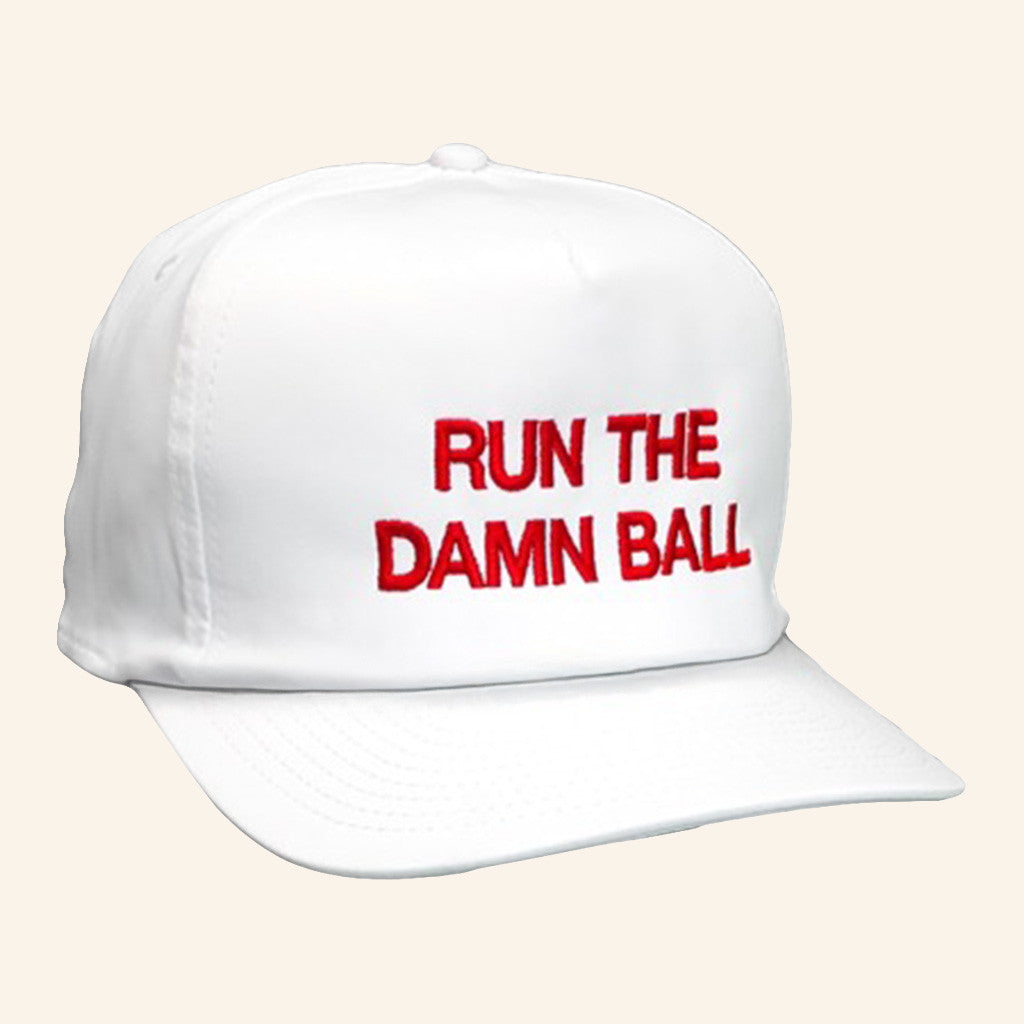 Run The Dang Ball Hat Embroidered Game Day Cap Gift Ideas For Father - Lilybirchmarket