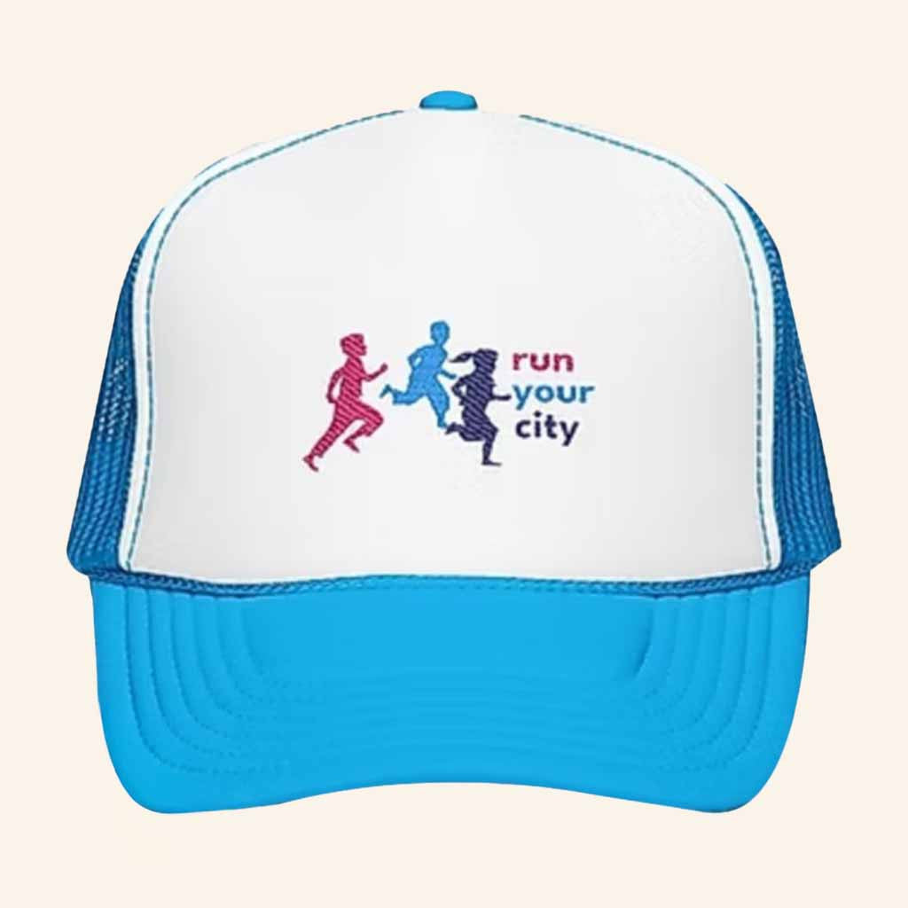 Run Your City Merch Run Your City Logo Trucker Hat Best Christmas Gifts For Son - Lilybirchmarket