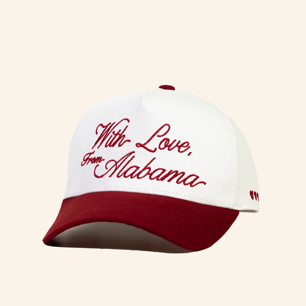 Rustler Hat Co Merch With Love From Alabama Embroidered Hat Gifts For Husband - Lilybirchmarket