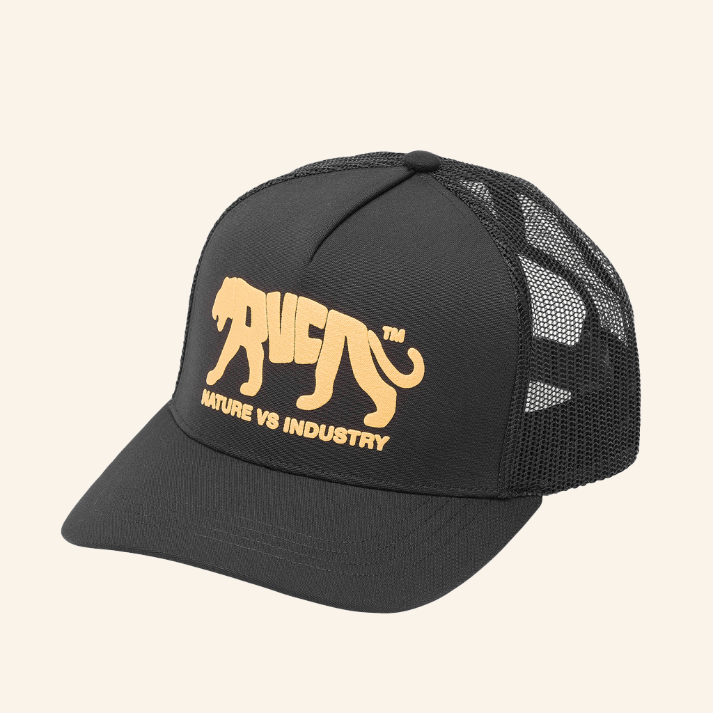 RVCA Merch Big Cat Curved Trucker Hat Gifts For Husband - Lilybirchmarket