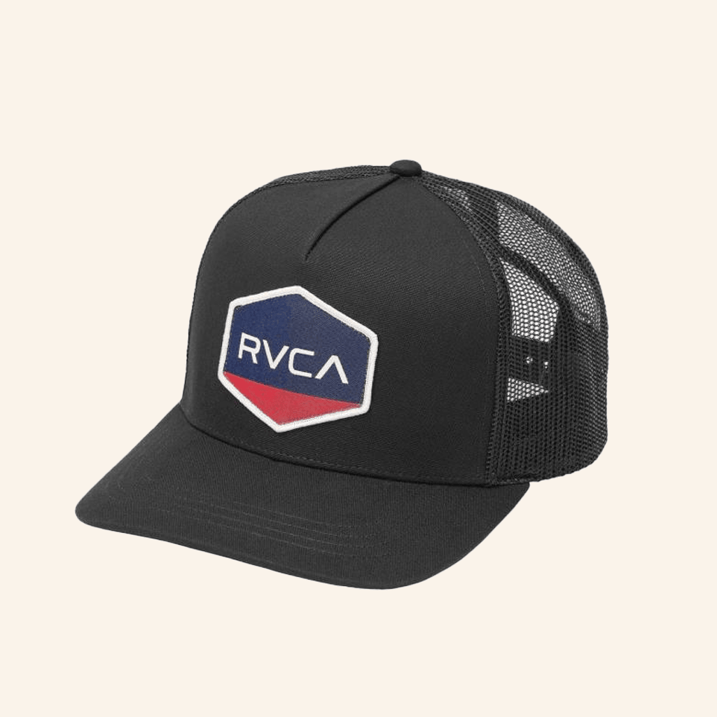RVCA Merch Commonwealth Curved Trucker Hat Embroidered Dad Gifts - Lilybirchmarket