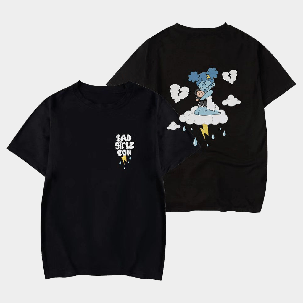 Sad Girlz Plushy Tee Black Junior H Merch - Lily Birch Market