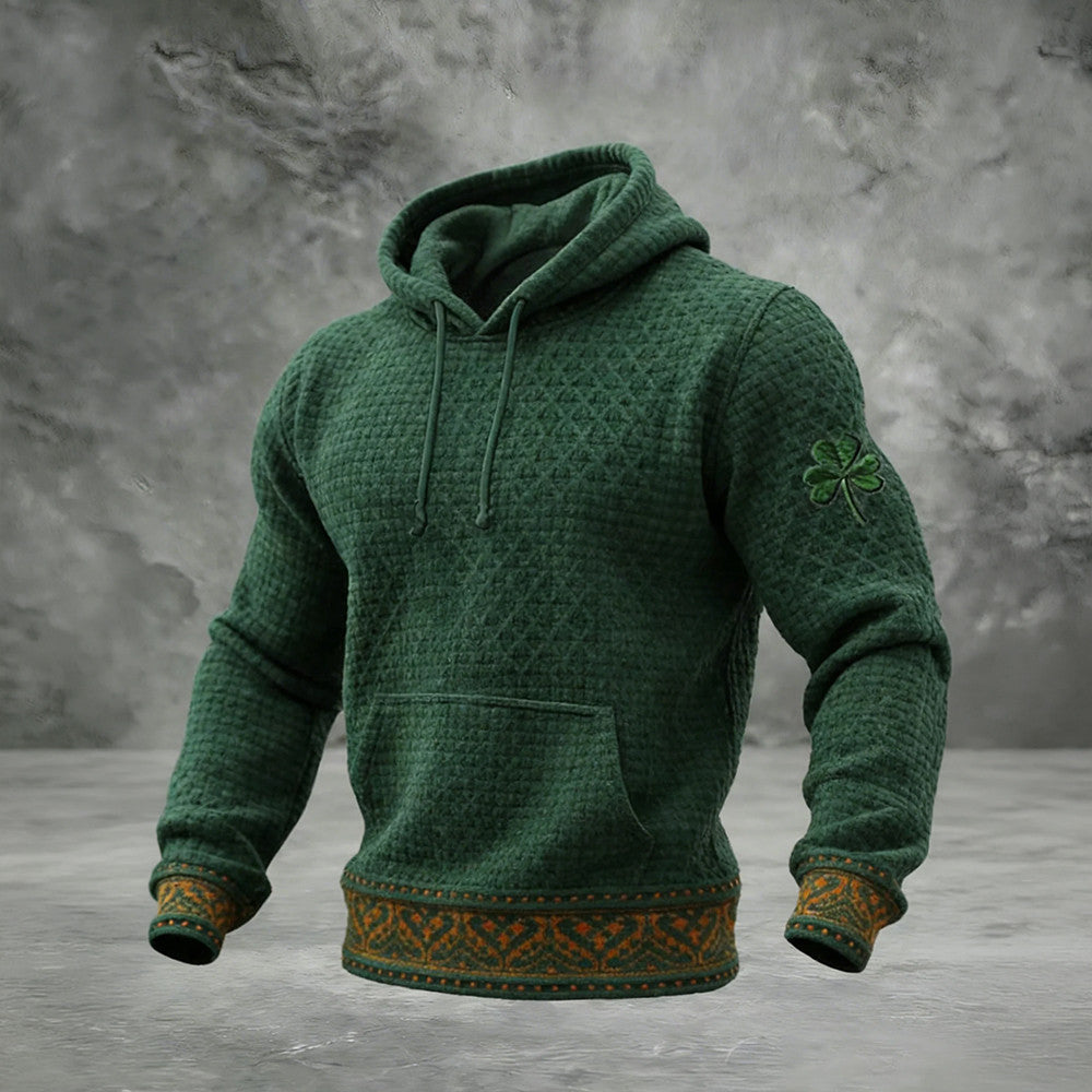 Saint Patrick Shamrock Hoodie St Patrick's Day Hooded Sweatshirt Gift For Him - Lilybirchmarket