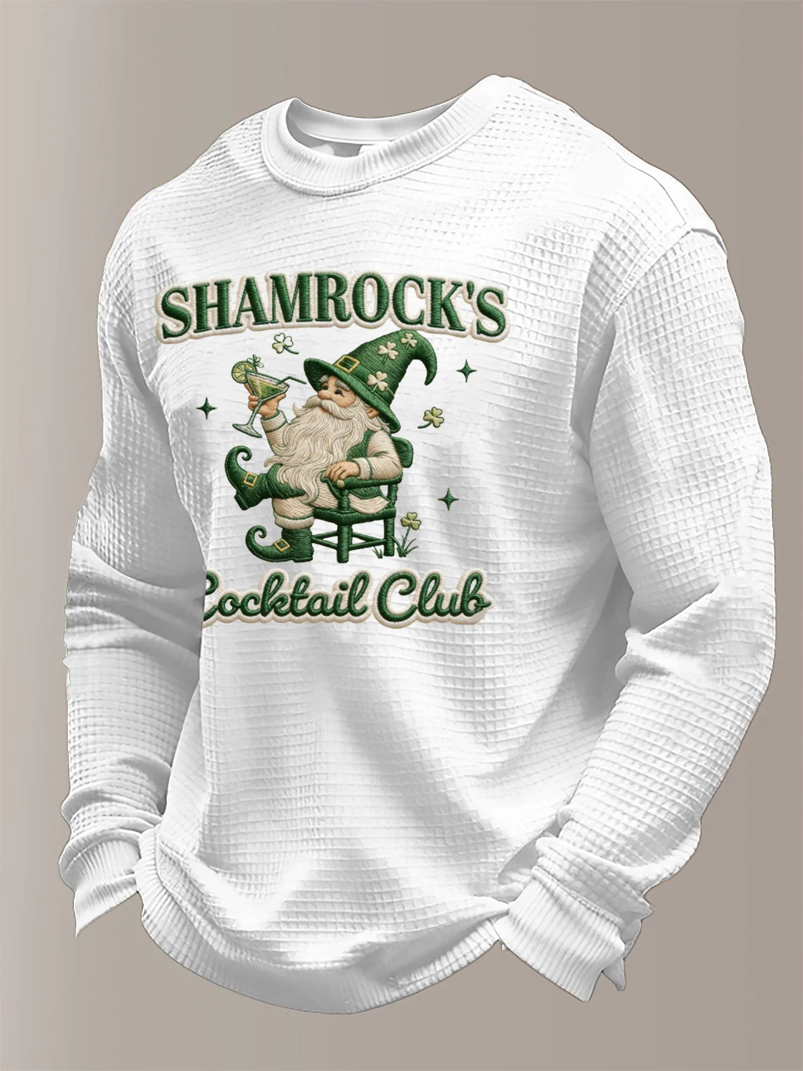  Saint Patricks Day Womens Clothing Funny Gnome Shamrock's Cocktail Club Irish Theme Gift Ideas - TradiViet