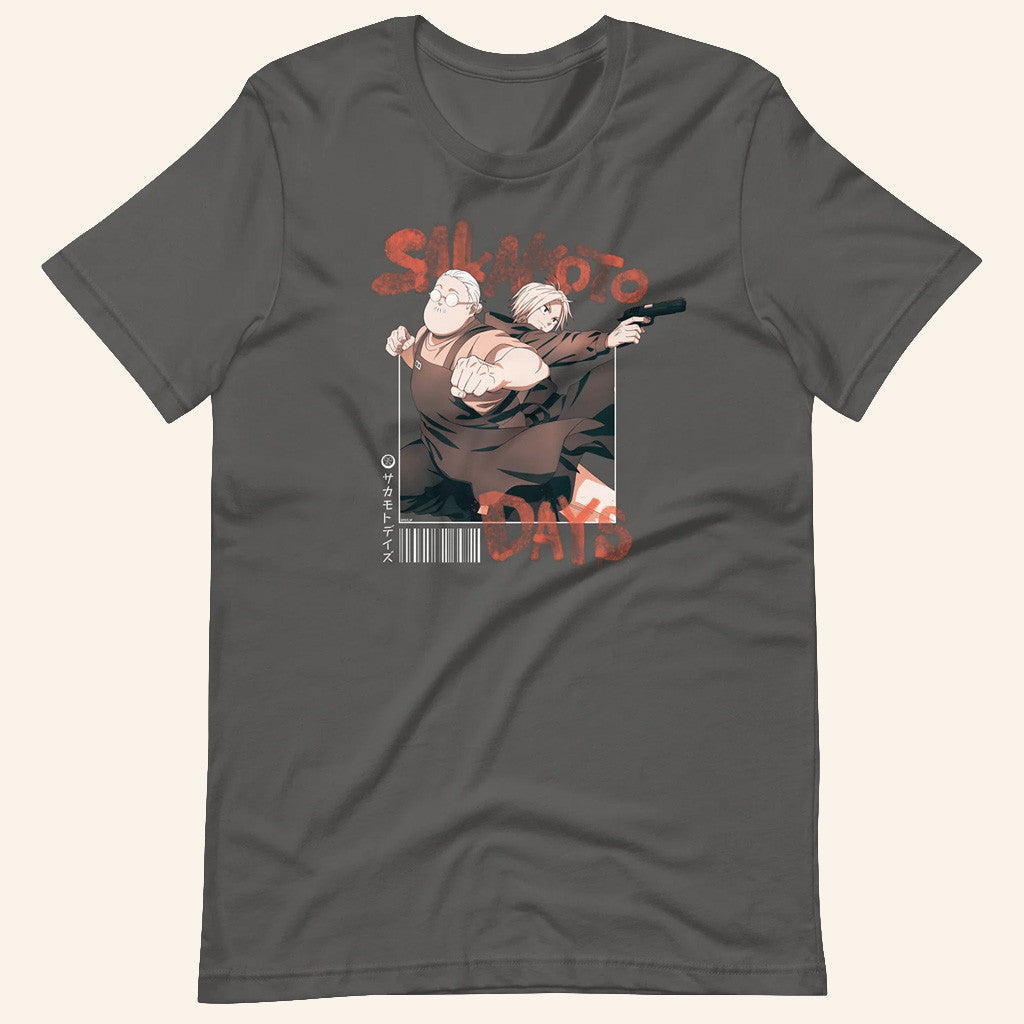 Sakamoto Days Merch Sakamoto And Asakura T-Shirt Cool Gifts For Anime Lovers - Lily Birch Market