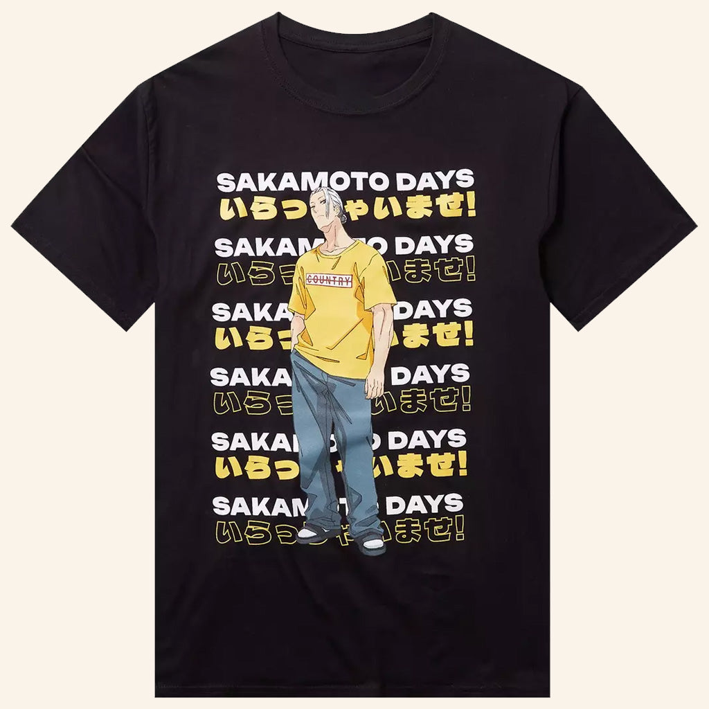 Sakamoto Days Merch Sakamoto Days Welcome Repeat T-Shirt Gifts For Anime Fans - Lily Birch Market