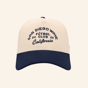 San Diego Wave FC Merch San Diego Wave FC X Huega House Embroidered Hat Gifts For Dudes - Lilybirchmarket