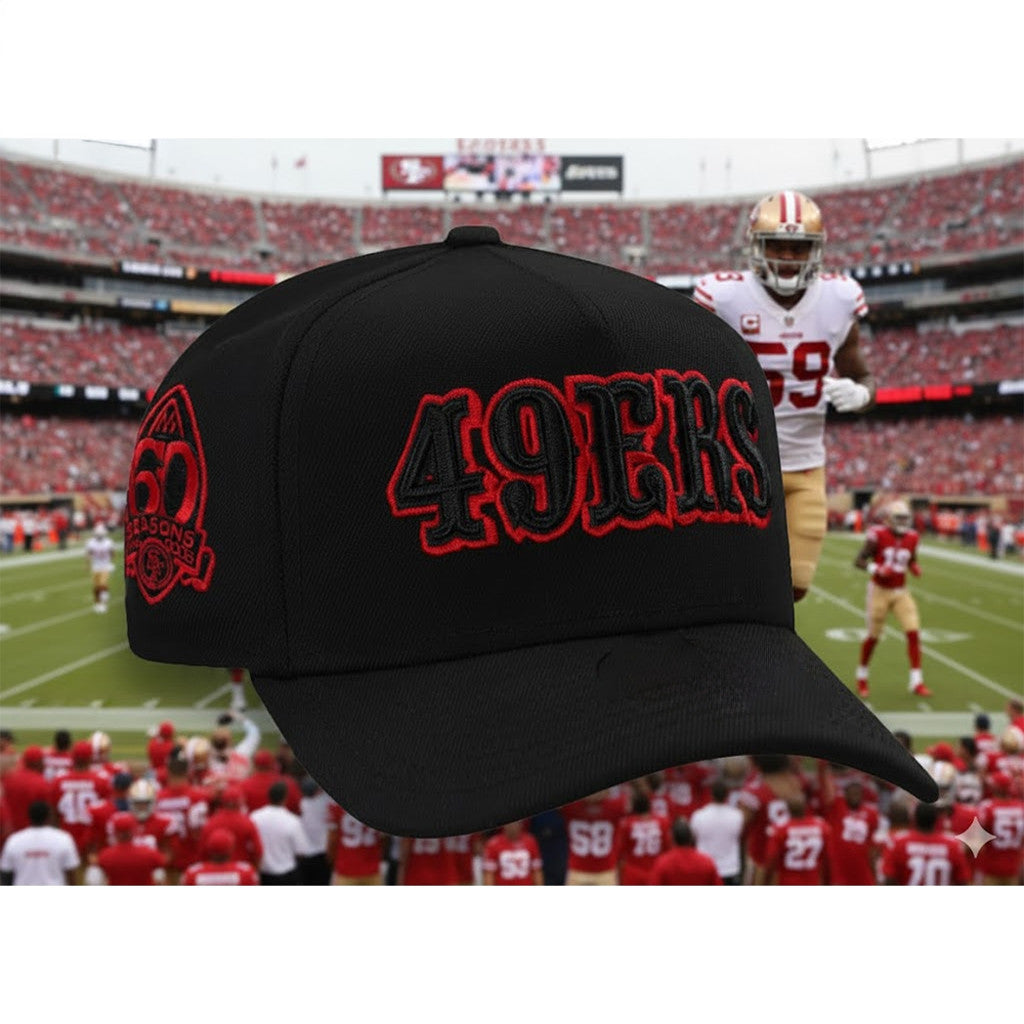 San Francisco Football 60 Seasons Hat San Francisco Football Merch Gifts For Football Lovers - Lilybirchmarket