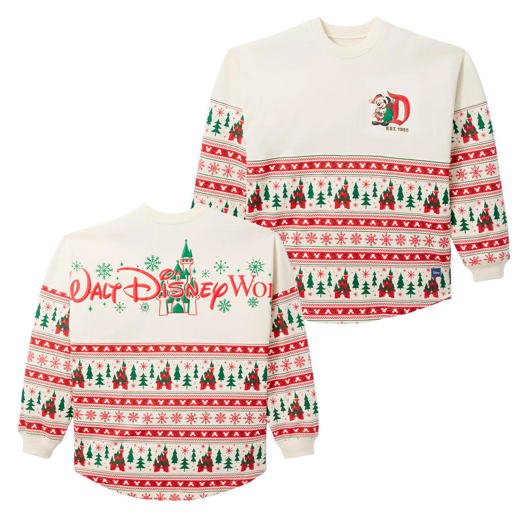 Santa Mouse Fair Isle Spirit Sweatshirt Merry Christmas Apparel Gifts For Wife - Lilybirchmarket