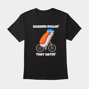 Sashimi Rollin They Hatin Bike T-Shirt Birthday Gift Ideas For Him - Lily Birch Market