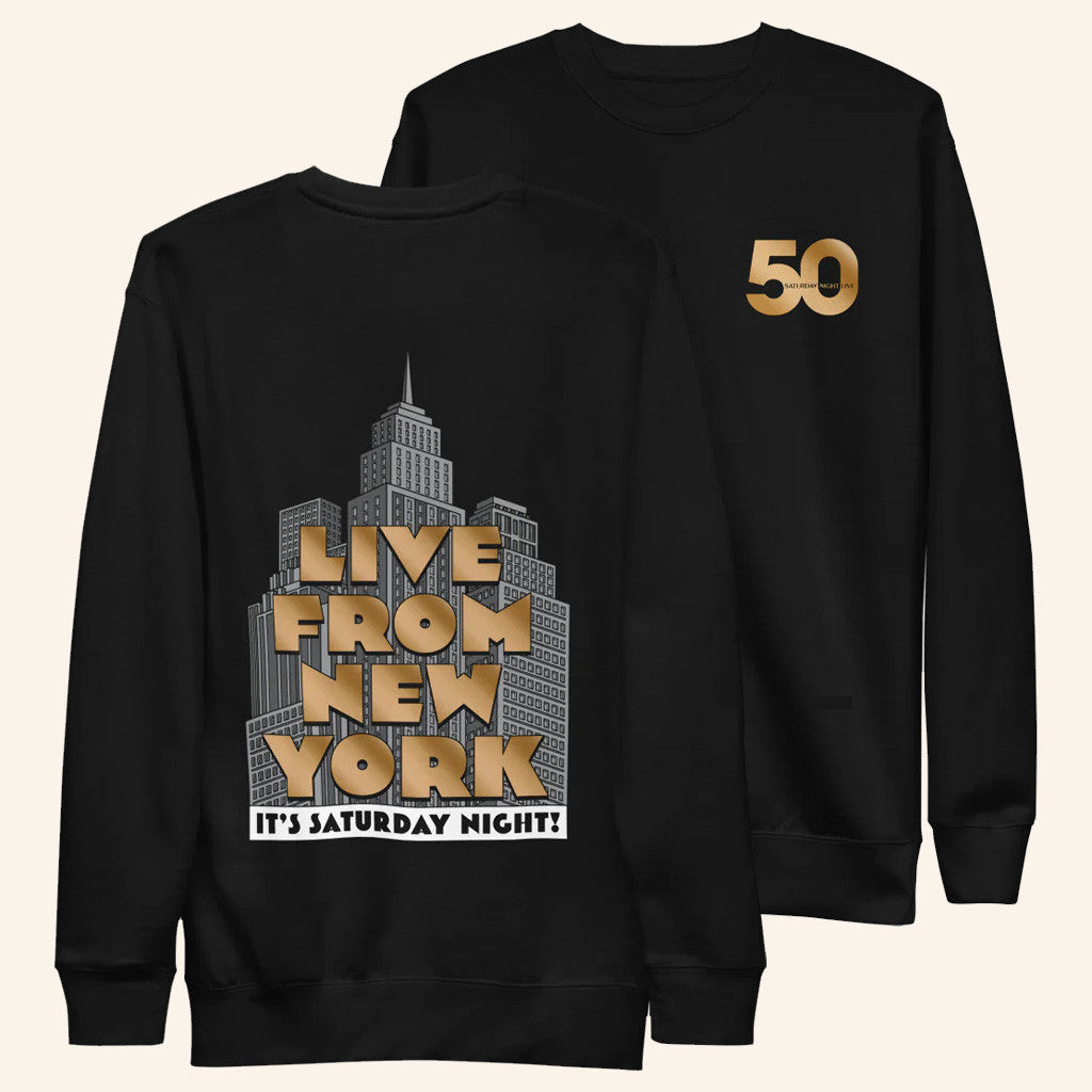 Saturday Night Live Merch Live From New York SNL 50th Anniversary Sweatshirt Gifts For Him - Lilybirchmarket
