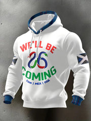 Scotland Football Hoodie We'll Be Coming 2026 Saltire Fan Gear World Cup Match Day Gift For Soccer Fans - Lilybirchmarket