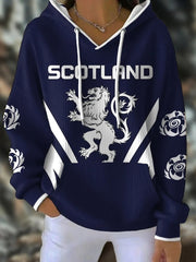 Scotland Lion Rampant Hoodie Scottish Rugby Fan Gear Match Day Clothing Best Gift For Supporters - Lilybirchmarket