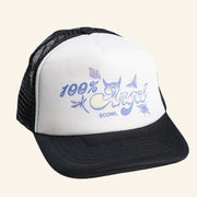 Scowl Official Merch 100 Angel Black Trucker Hat Best Gifts For Rock Music Lovers - Lilybirchmarket