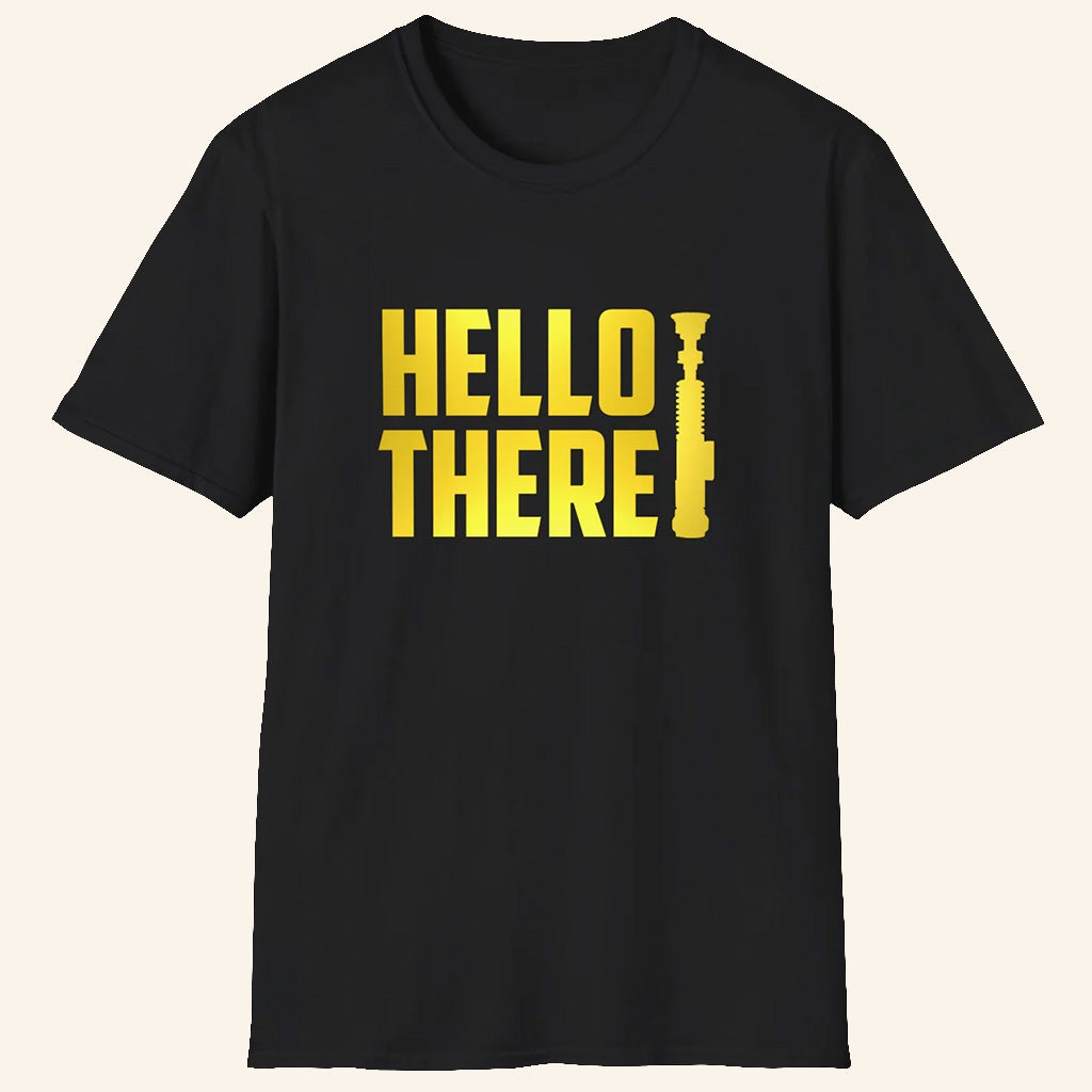 ScreenCrush Merch Hello There Black T-Shirt Gifts Ideas For Friends - Lily Birch Market