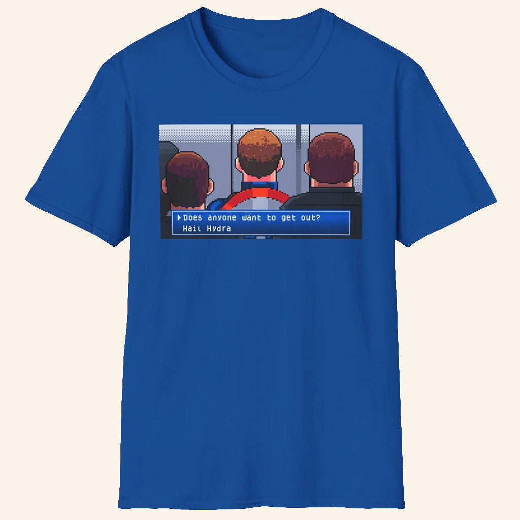 ScreenCrush Merch RPG Cap T-Shirt Captain America Hail Hydra Shirt Cool Gifts For Marvel Fans - Lily Birch Market