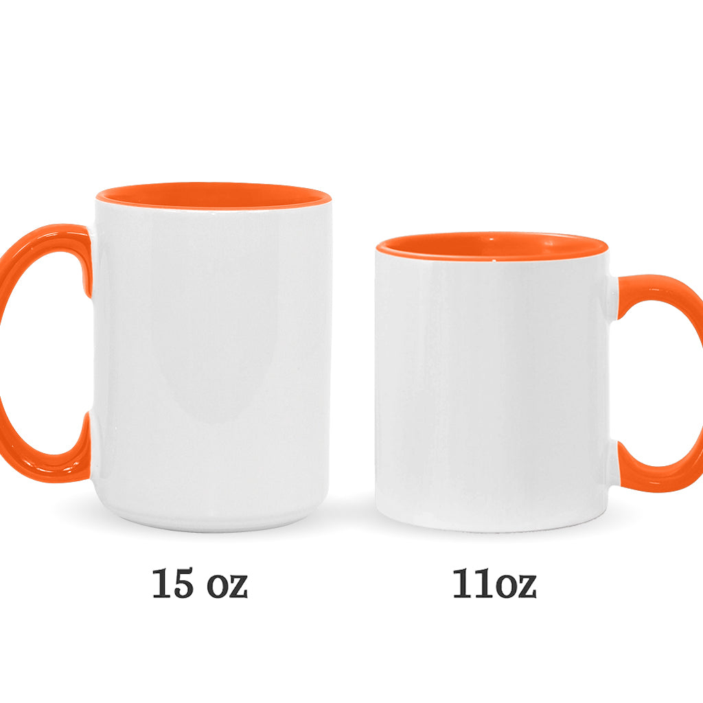 Till Death Do Us Part - Personalized Couple Accent Mug