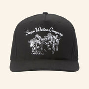 Seager CO Merch Los Rios Black Embroidered Hat Seager Western Company Hat Gifts For Dad - Lilybirchmarket