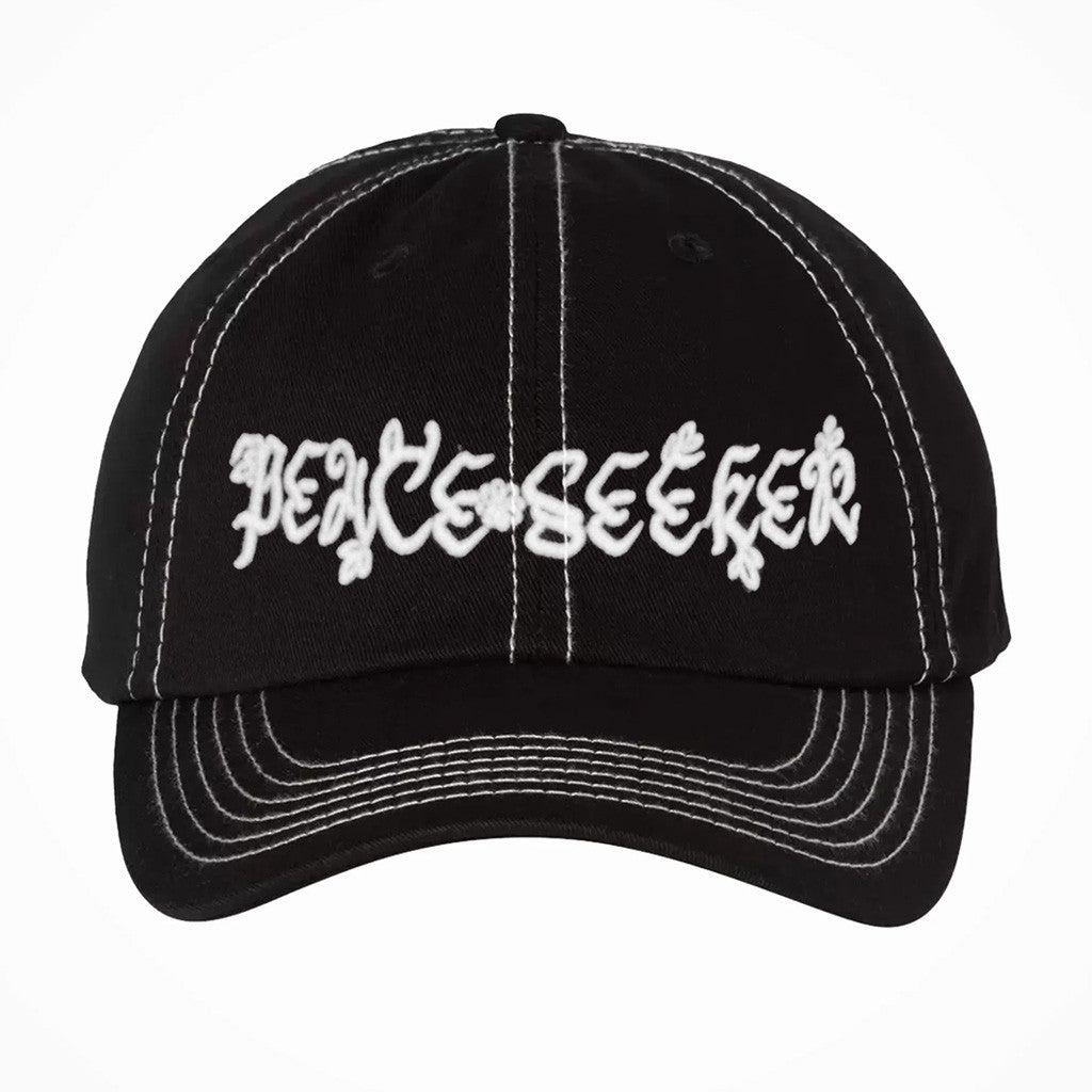 Seek Discomfort Merch Peace Seeker Embroidered Cap Gifts For Dad - Lilybirchmarket