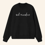 Seek Discomfort Merch Script Crew Sweatshirt Best Gifts For Girlfriend - Lilybirchmarket