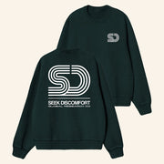 Seek Discomfort Merch SD Global Crew Sweatshirt Present For Husband - Lilybirchmarket